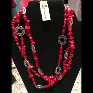 Red Premier Designs necklace